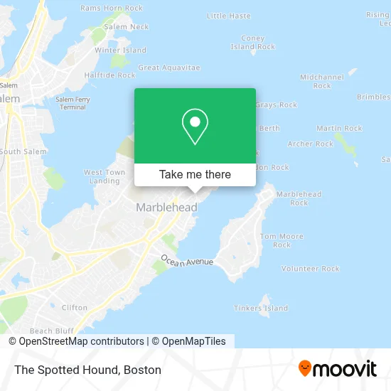 The Spotted Hound map