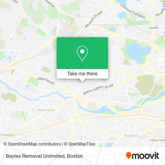 Bayles Removal Unlimited map