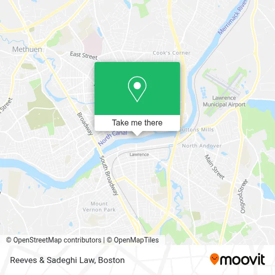 Reeves & Sadeghi Law map
