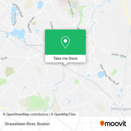 Shawsheen River map