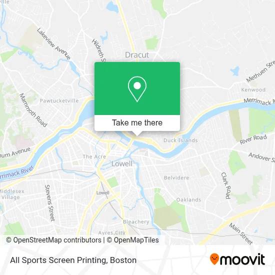 All Sports Screen Printing map