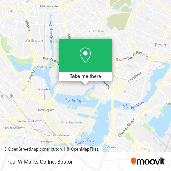 Paul W Marks Co Inc map