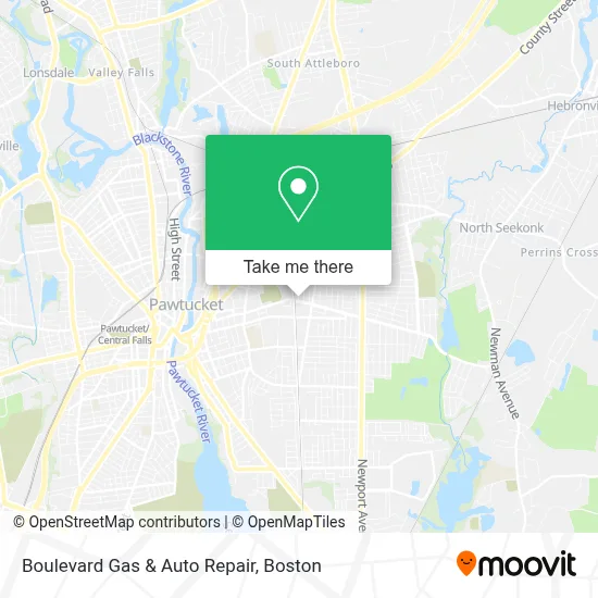 Boulevard Gas & Auto Repair map