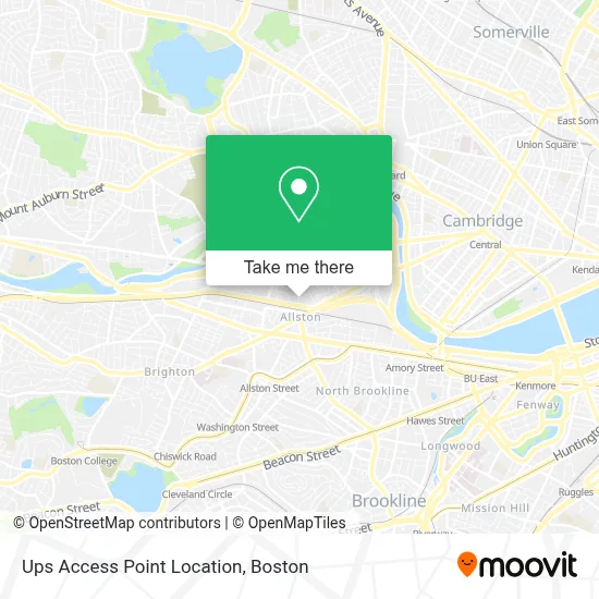 Ups Access Point Location map