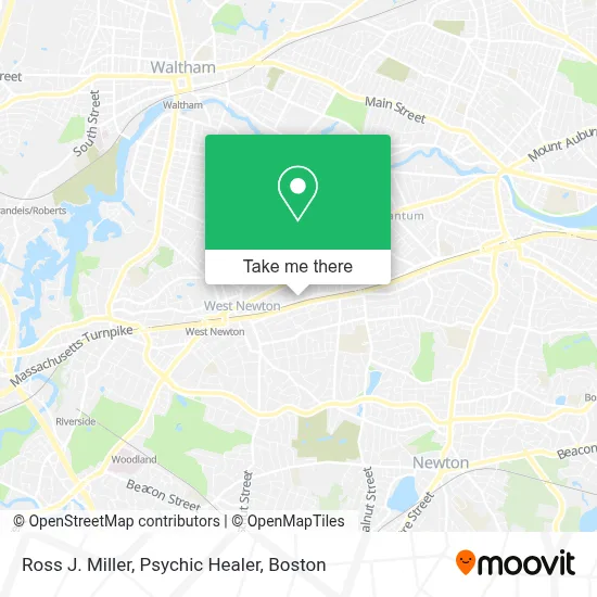 Ross J. Miller, Psychic Healer map