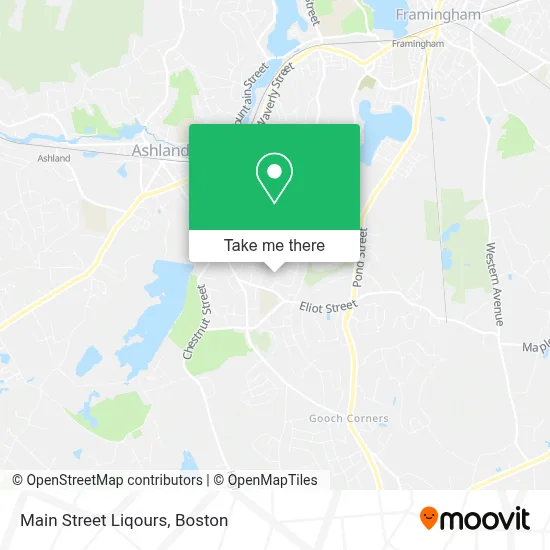 Main Street Liqours map