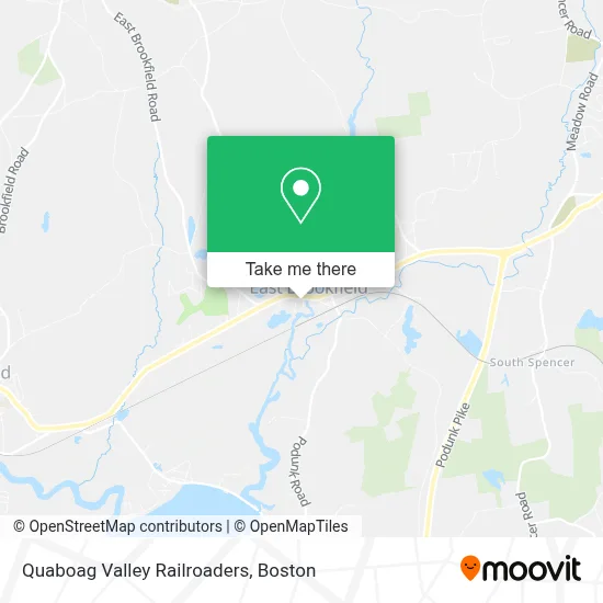 Quaboag Valley Railroaders map