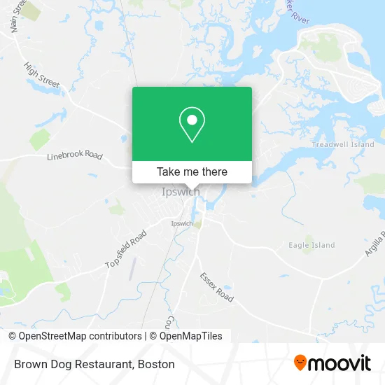 Brown Dog Restaurant map