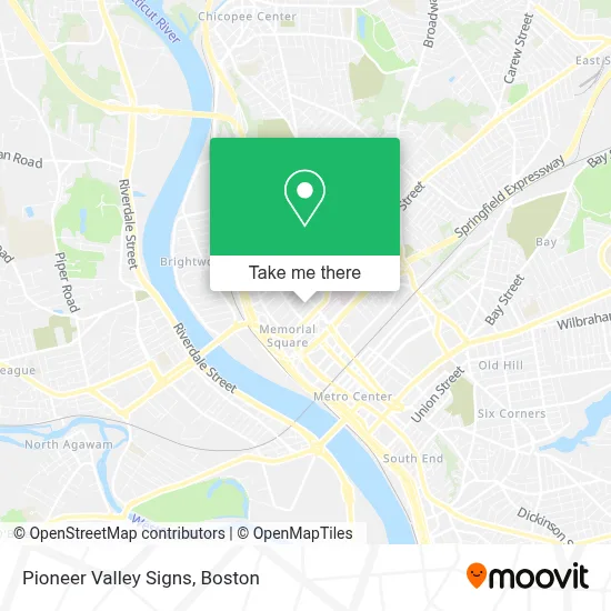 Pioneer Valley Signs map