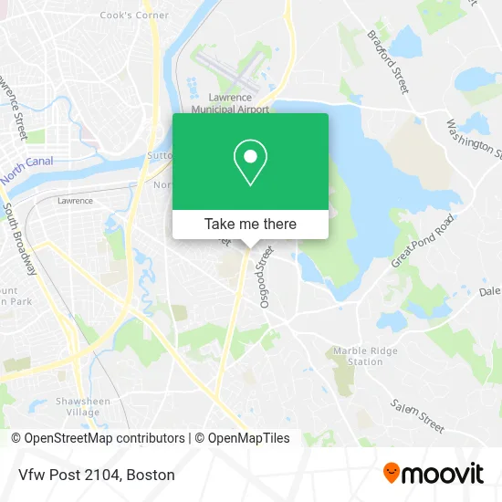 Vfw Post 2104 map