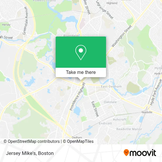 Jersey Mike's map
