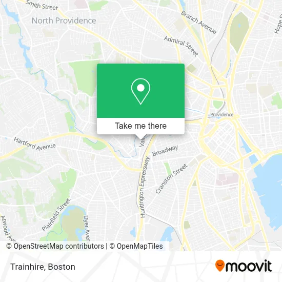 Trainhire map