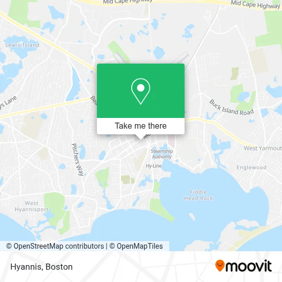 Hyannis map
