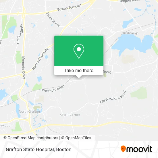 Grafton State Hospital map