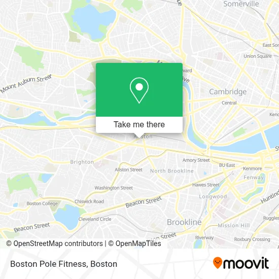 Boston Pole Fitness map