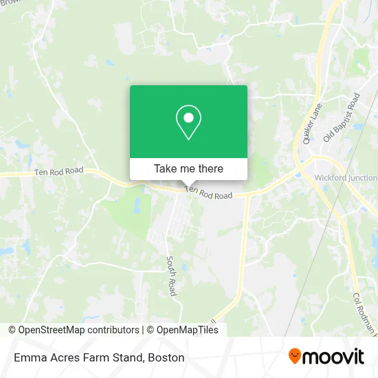 Emma Acres Farm Stand map
