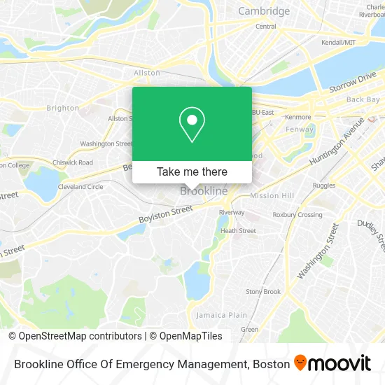 Brookline Office Of Emergency Management map