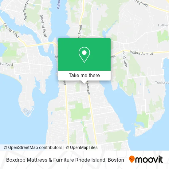 Boxdrop Mattress & Furniture Rhode Island map