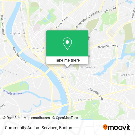 Community Autism Services map