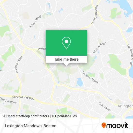 Lexington Meadows map