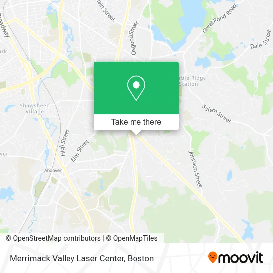 Merrimack Valley Laser Center map
