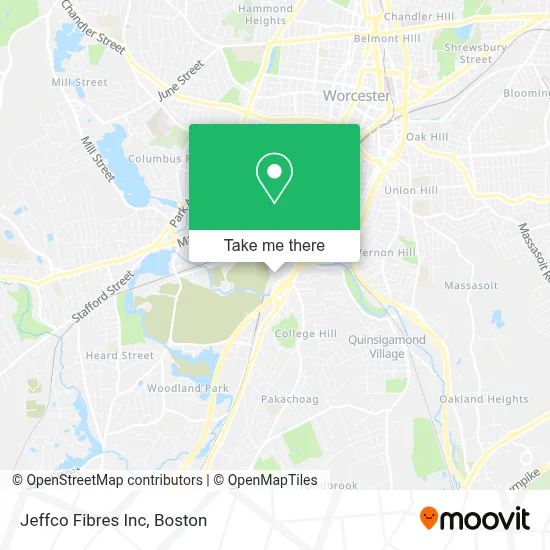 Jeffco Fibres Inc map