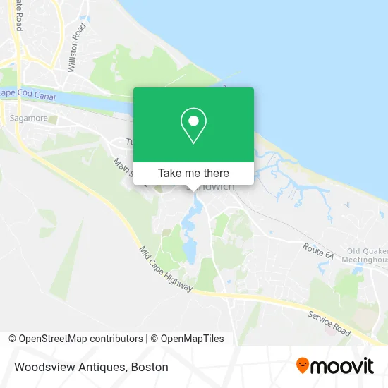 Woodsview Antiques map