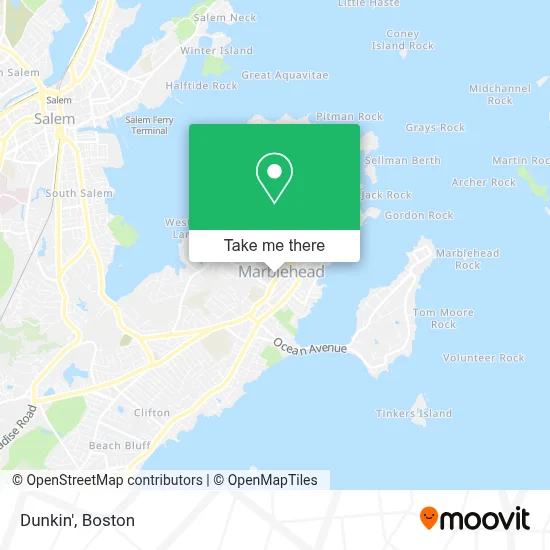 Dunkin' map