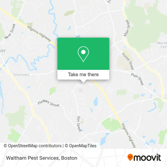 Waltham Pest Services map