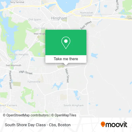 South Shore Day Class - Cbs map