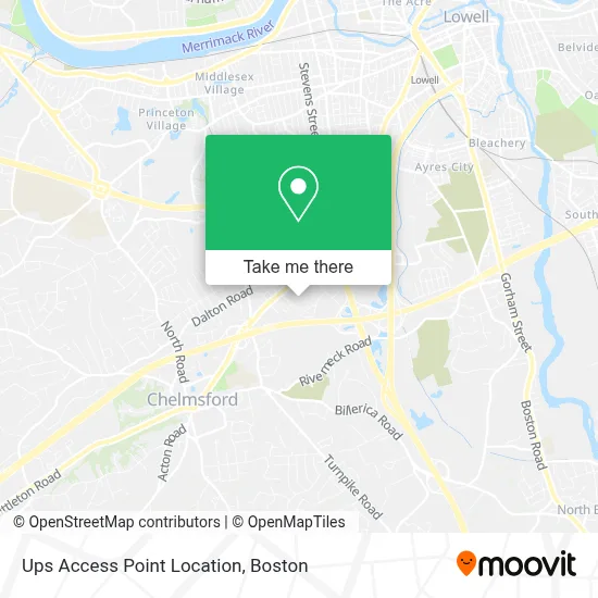 Ups Access Point Location map