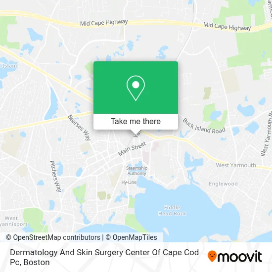 Dermatology And Skin Surgery Center Of Cape Cod Pc map