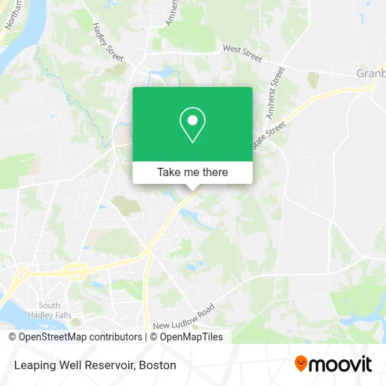 Leaping Well Reservoir map