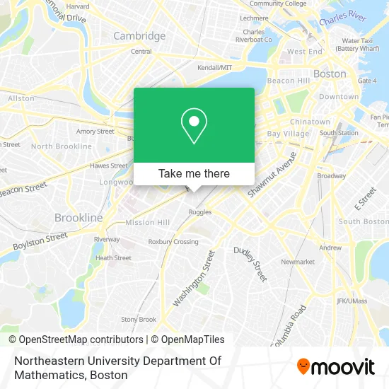 Northeastern University Department Of Mathematics map