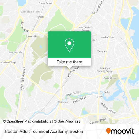 Boston Adult Technical Academy map