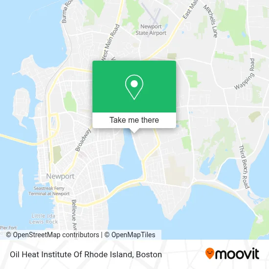 Oil Heat Institute Of Rhode Island map