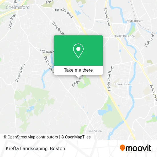 Krefta Landscaping map