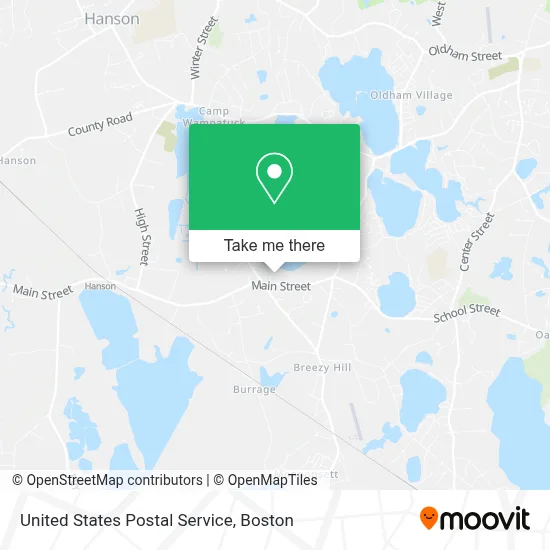 United States Postal Service map
