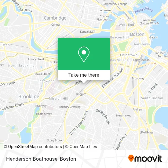 Henderson Boathouse map