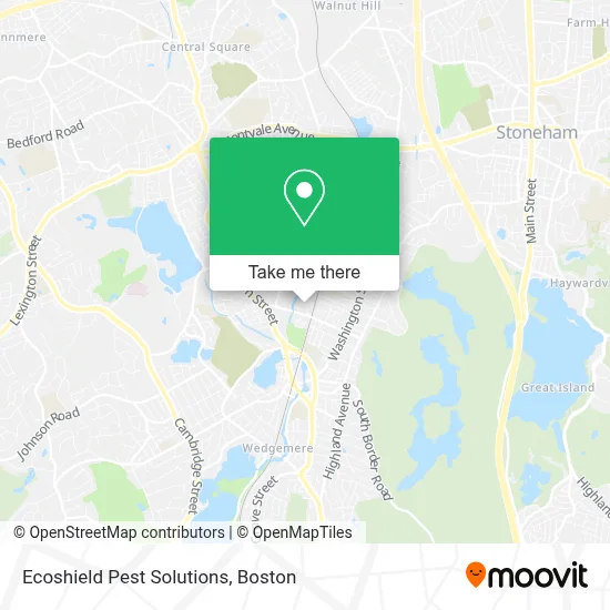 Ecoshield Pest Solutions map