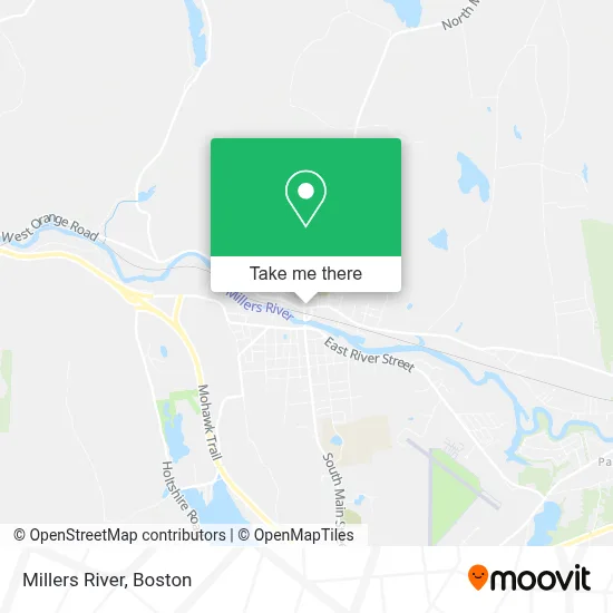 Millers River map