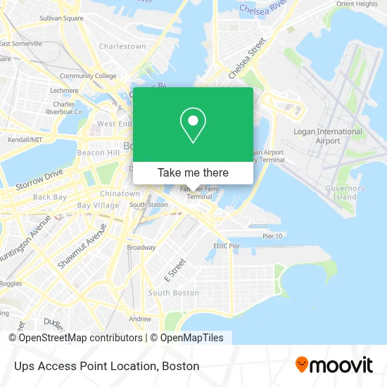 Ups Access Point Location map