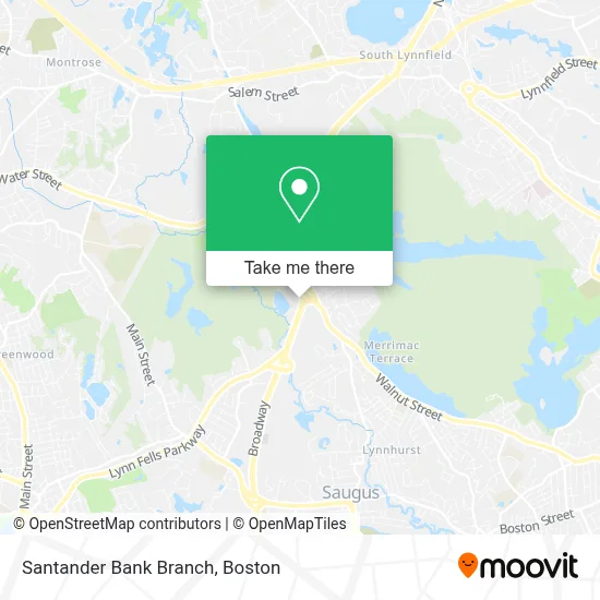 Santander Bank Branch map