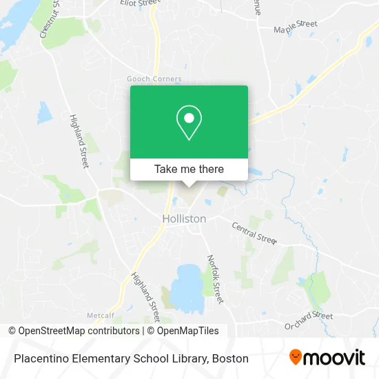 Placentino Elementary School Library map
