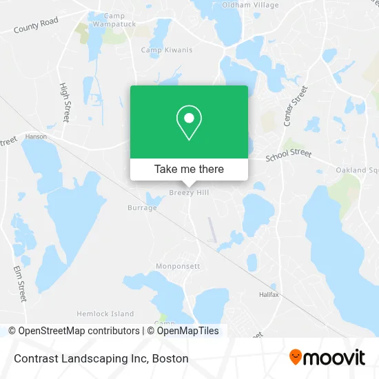 Contrast Landscaping Inc map
