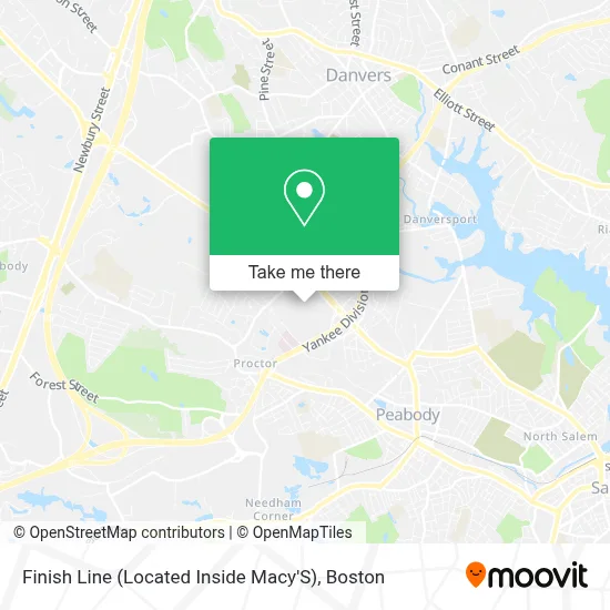 Finish Line (Located Inside Macy'S) map