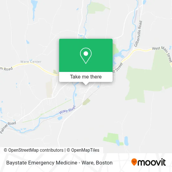 Baystate Emergency Medicine - Ware map