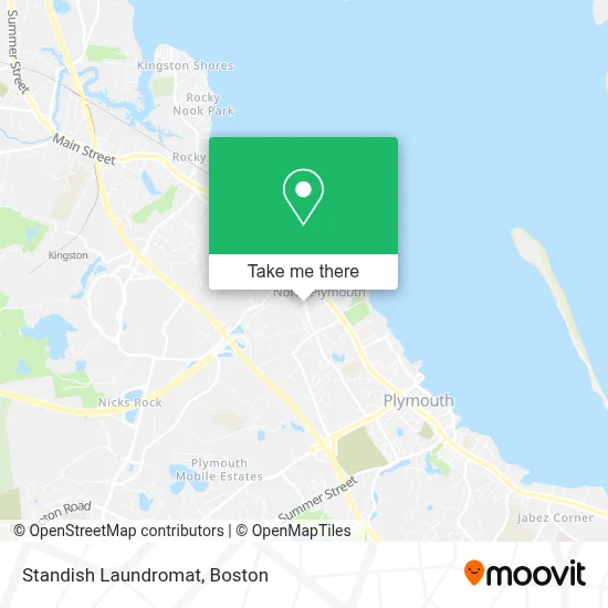 Standish Laundromat map