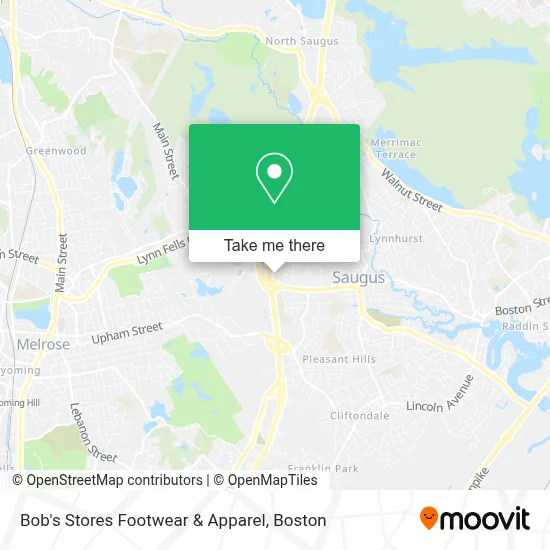 Bob's Stores Footwear & Apparel map