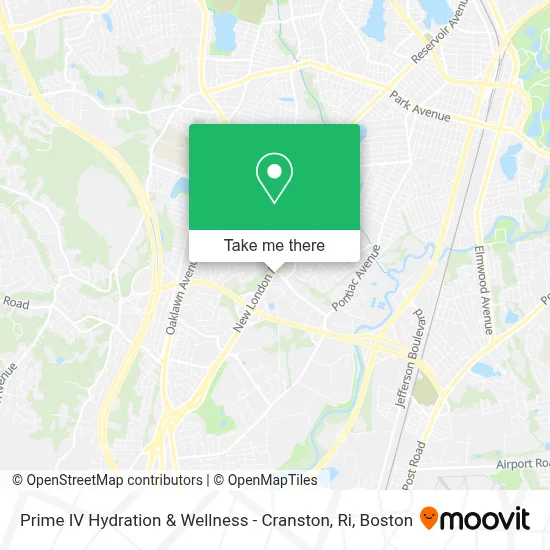 Prime IV Hydration & Wellness - Cranston, Ri map